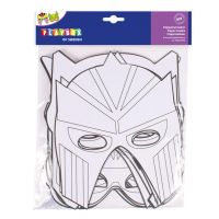 PlayBox: Set de 12 măști de supereroi din hârtie mache