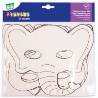 PlayBox: Set de 16 măști de hârtie cu animale