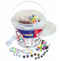 PlayBox: Set de mărgele de nădit colorate și cu litere, 1000 de bucăți, în cutie. - p/l/PlayBox-Set-de-margele-de-nadit-colorate-si-cu-litere-1000-de-bucati-in-cutie--1.jpg