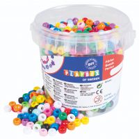 PlayBox: Set de mărgele din plastic colorate, 1200 de bucăți, cu suport pentru coacere - p/l/PlayBox-Set-de-margele-din-plastic-colorate-1200-de-bucati-cu-suport-pentru-coacere-1.jpg
