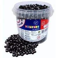 PlayBox: Set de mărgele rotunde negre, 2500 de bucăți - p/l/PlayBox-Set-de-margele-rotunde-negre-2500-de-bucati-1.jpg