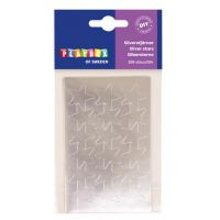 PlayBox: Stele argintii autoadezive, 108 bucăți, 25mm