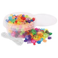 PlayBox: Transparent, mărgele de diferite forme și dimensiuni, 180 bucăți - p/l/PlayBox-Transparent-margele-de-diferite-forme-si-dimensiuni-180-bucati-1.jpg