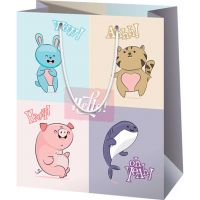 Pungă de cadou veselă, cu animale, mărime medie, 18x23x10 cm - p/u/Punga-de-cadou-vesela-cu-animale-marime-medie-18x23x10-cm-1.jpg