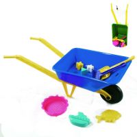 Roabă mare pentru nisip cu unelte - D. Toys