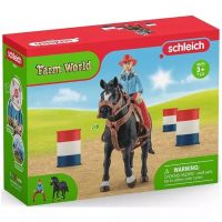 Schleich: Farm World - Set de joacă Cursa cu butoaie cu cowgirl (42576) - s/c/Schleich-Farm-World--Set-de-joaca-Cursa-cu-butoaie-cu-cowgirl-42576--1.jpg