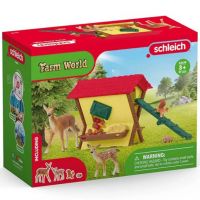 Schleich: Farm World - Set de joacă cu hrănitoare pentru animale sălbatice (42658) - s/c/Schleich-Farm-World--Set-de-joaca-cu-hranitoare-pentru-animale-salbatice-42658--1.jpg