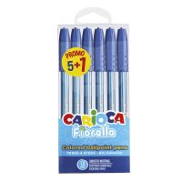 Set de 6 pixuri Fiorella, culoare albastră - Carioca - s/e/Set-de-6-pixuri-Fiorella-culoare-albastra--Carioca-1.jpg