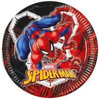 Set de 8 farfurii de hârtie Spider-Man, 20 cm