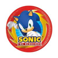 Set de farfurii de hârtie Sonic ariciul, 8 bucăți, 20 cm - s/e/Set-de-farfurii-de-hartie-Sonic-ariciul-8-bucati-20-cm-1.jpg