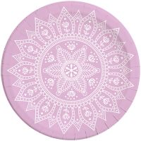 Set de farfurii de hârtie mandala alb-violet, 8 bucăți, 23 cm - s/e/Set-de-farfurii-de-hartie-mandala-alb-violet-8-bucati-23-cm-1.jpg