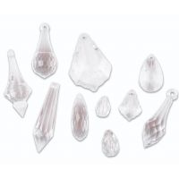 Set de pandantive din cristal de plastic PlayBox, 50 de bucăți.