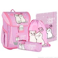 Spirit: Set de ghiozdane Happy Cat roz 4 piese 38x28x17cm - s/p/Spirit-Set-de-ghiozdane-Happy-Cat-roz-4-piese-38x28x17cm-1.jpg