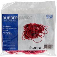Spirit: elastice din cauciuc culoarea roșie 45mm 100g