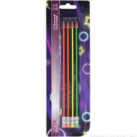 Spirit: Triunghi HB neon creion grafit cu radieră 4 bucăți set - s/p/spirit-triunghi-hb-neon-creion-grafit-cu-radiera-4-bucati-set.jpg