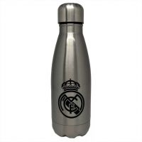 Sticlă termo din oțel inoxidabil Real Madrid, argintie, 550 ml
