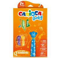 Carioca: Marker colorat ursuleţi de 12 bucăţi care se poate spăla - s/z/szines-macis-bebi-filctoll-12db-os-carioca.jpg
