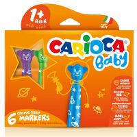 Carioca: Marker colorat ursuleţi set 6 bucăţi care se poate spăla - s/z/szines-macis-bebi-filctoll-6db-os-carioca.jpg