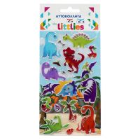 The Littlies: Set de autocolante 3D pufos cu model de dinozauri, 10x22 cm - t/h/The-Littlies-Set-de-autocolante-3D-pufos-cu-model-de-dinozauri-10x22-cm-1.jpg