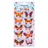 The Littlies: Set de autocolante 3D pufos cu model de fluturi, 10x22 cm - t/h/The-Littlies-Set-de-autocolante-3D-pufos-cu-model-de-fluturi-10x22-cm-1.jpg