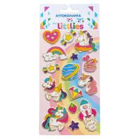 The Littlies: Set de autocolante 3D pufos cu unicorni, 10x22 cm - t/h/The-Littlies-Set-de-autocolante-3D-pufos-cu-unicorni-10x22-cm-1.jpg