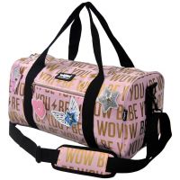 WOW Generation: Geantă sport roz-aurie cu autocolante de 43cm - w/o/WOW-Generation-Geanta-sport-roz-aurie-cu-autocolante-de-43cm-1.jpg