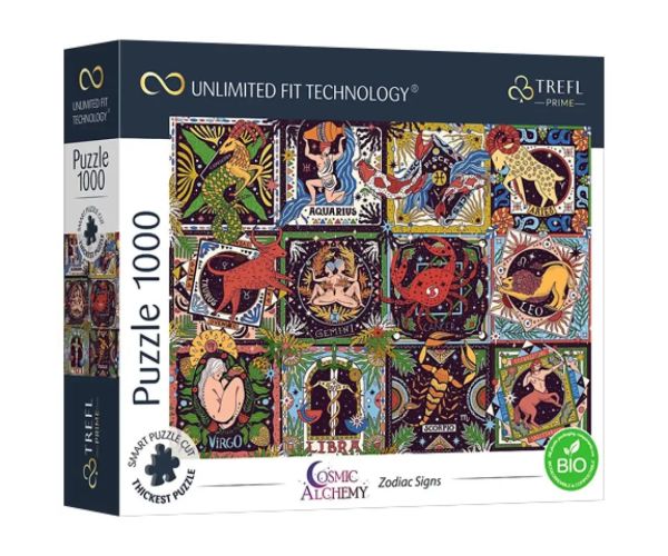 Semne zodiacale 1000 bucăți puzzle - Trefl