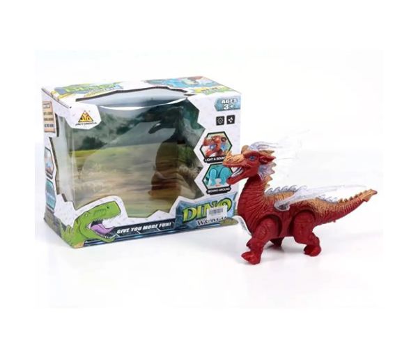 Dragon figurină cu baterie și lumini 25cm