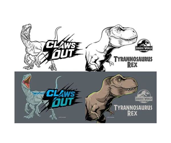 Must... Jurassic World caiet cu linii cu pagini de colorat 40 file două variante