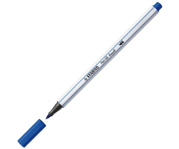 Stabilo: Pen 68 brush marker albastru marin