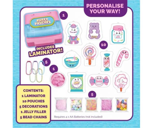 Puffy Pouches: Set de design Pufi charm - dulciuri