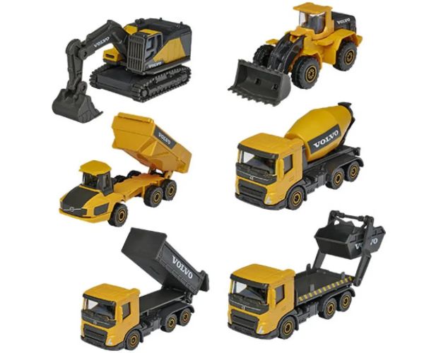 Majorette - Volvo Edition vehicule de construcții mai multe variante - Simba Toys