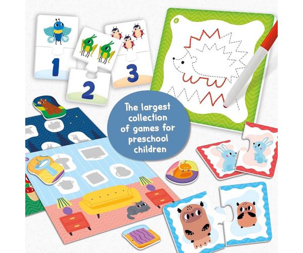 Montessori Baby: Colecție de jocuri cu 60 de jocuri de dezvoltare a abilităților - Lisciani