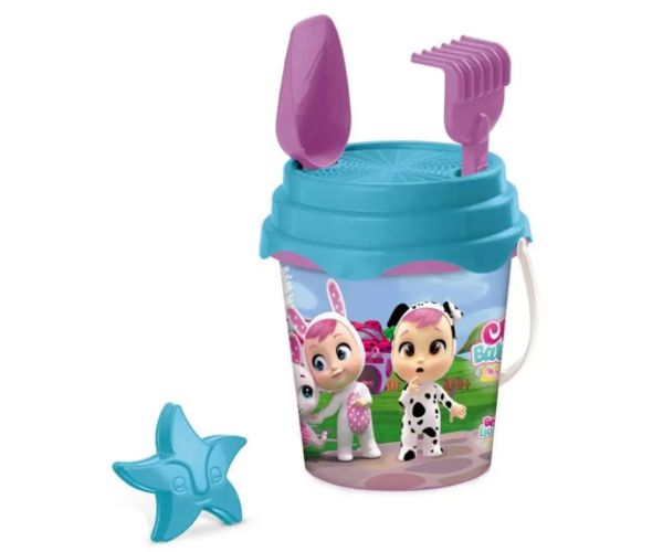 Cry Babies set de nisip cu găleată - Mondo Toys