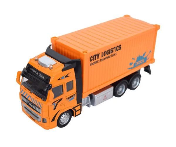 Mașină mare container vehicul cu lumini 1/38