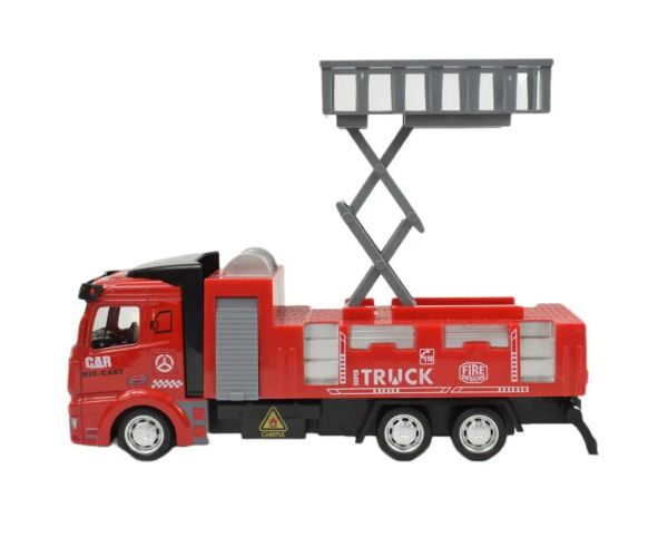 Fire Rescue: mașină de pompieri cu coș de ridicare 19cm