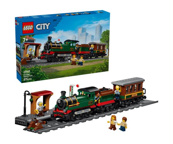 LEGO® City: Nostalgie locomotivă cu aburi (60511)