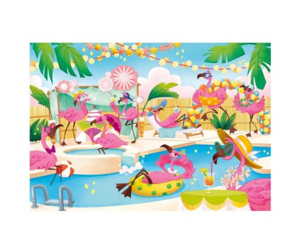 Party Flamingo 104 bucăți puzzle - Clementoni