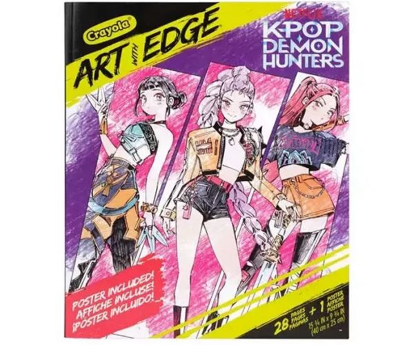 Crayola: Art With Edge - K-Pop Demon Hunters carte de colorat și poster