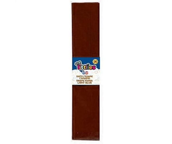 Hârtie creponată culoarea maro 50x200cm