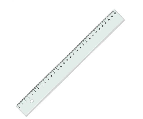ICO: riglă transparentă de 30cm