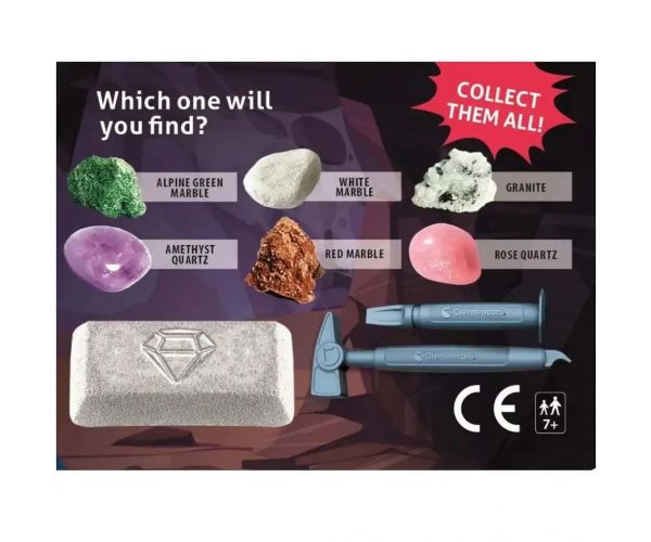 Mini set arheologic - Minerale și pietre prețioase - Clementoni