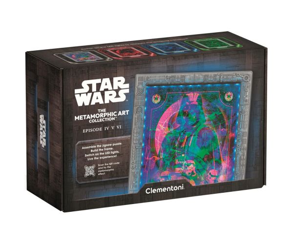 Star Wars Metamorfic Trilogia Clasică puzzle de 520 de piese cu ramă și iluminare RGB LED – Clementoni