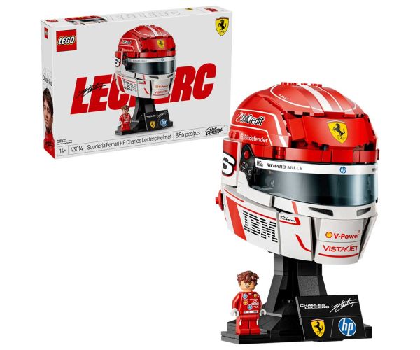 LEGO® Editions: Cască Scuderia Ferrari HP Charles Leclerc (43014)