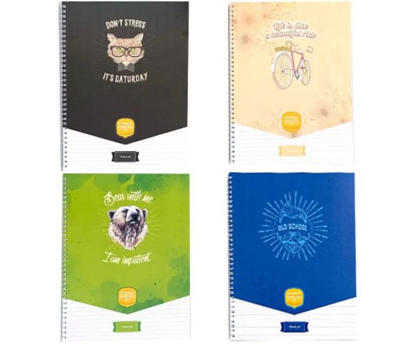 ICO: Student Art Spirală caiet cu linii A4 70 file