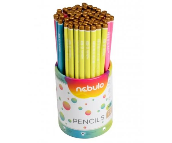 Nebulo: Creion grafit triunghiular HB în mai multe versiuni 1 bucată