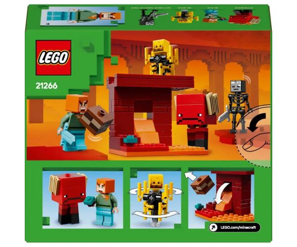 LEGO® Minecraft: Bătălia la lacul de lavă subteran (3299)