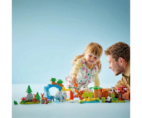 LEGO® DUPLO®: 3 în 1 familii de animale sălbatice (10446)