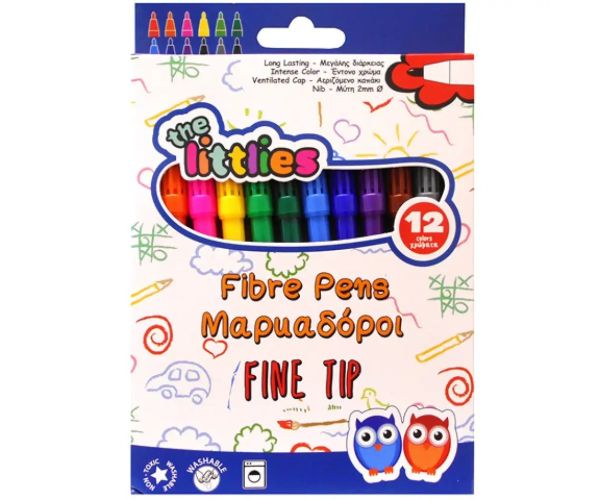 Fibre Pens colorat 12 bucăți