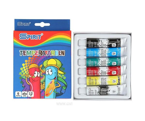 Set de tempera colorată 6x12ml